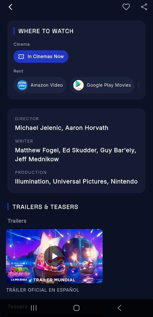 Streaming Availability Detail UI